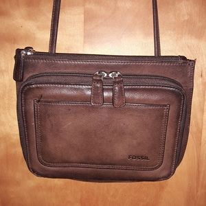 Fossil Brown Leather Bag